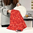 thumbnail image 6 of GZHJMY Valentine's Day Love Heart Kitchen Dish Towel 1 Pack, Soft Absorbent Reusable Hand Towel Washable Tea Towels for Home Kitchen Bar Table Decor, 28 x 18 Inch Washcloths Decorative Towels, 6 of 7