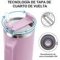 thumbnail image 3 of Vaso Térmico de Acero Inoxidable E T EASYTAO 40OZ Taza Termica Morado, 3 of 3