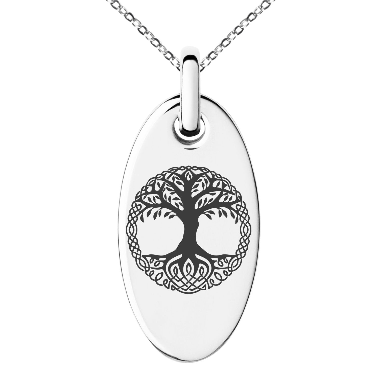 Tree of Life Necklace Sterling Silver Initial Letter Pendant Necklace Blue Circle Crystal Fashion Jewelry Gifts for Women Girls Birthday Christmas