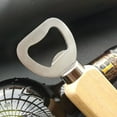 thumbnail image 3 of Wovilon Multifunctional Wine Bottle Opener Beer Bottle Opener Solid Wood Handle 420 Stainless Steel Durable Bottle Opener Kitchen Gadgets, 3 of 9