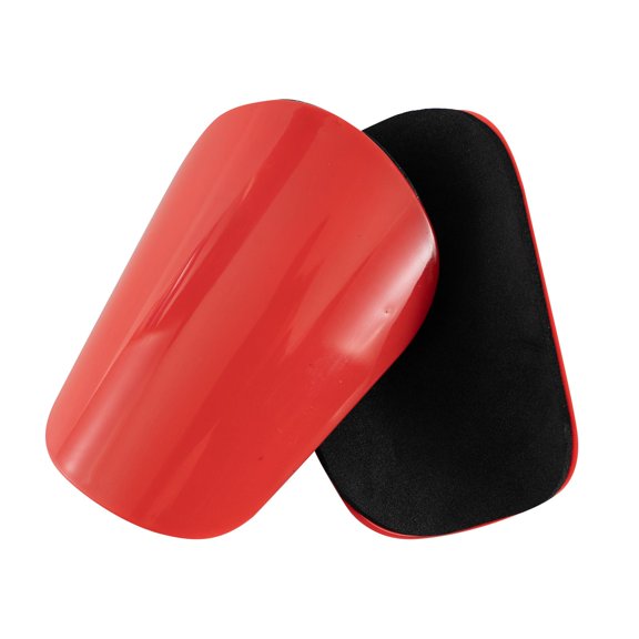 funtasica Pack of 2 Mini Football Shin Pads, Football Shin Pads, Shock-absorbing Football Protective Equipment, Protective Equipment for Adults Red