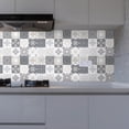 thumbnail image 2 of 20 piezas autoadhesivas para suelo de baldosas diagonales pegatinas de pared (ET102 20x20cm) JShteea Libre de BPA, 2 of 4
