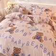 thumbnail image 3 of Lindo juego de cama para hombres y mujeres, funda nórdica, ropa de cama, edredón de microfibra de algodón lavado, juego de sábanas para cama doble, tamaño Queen y King, 3 of 5