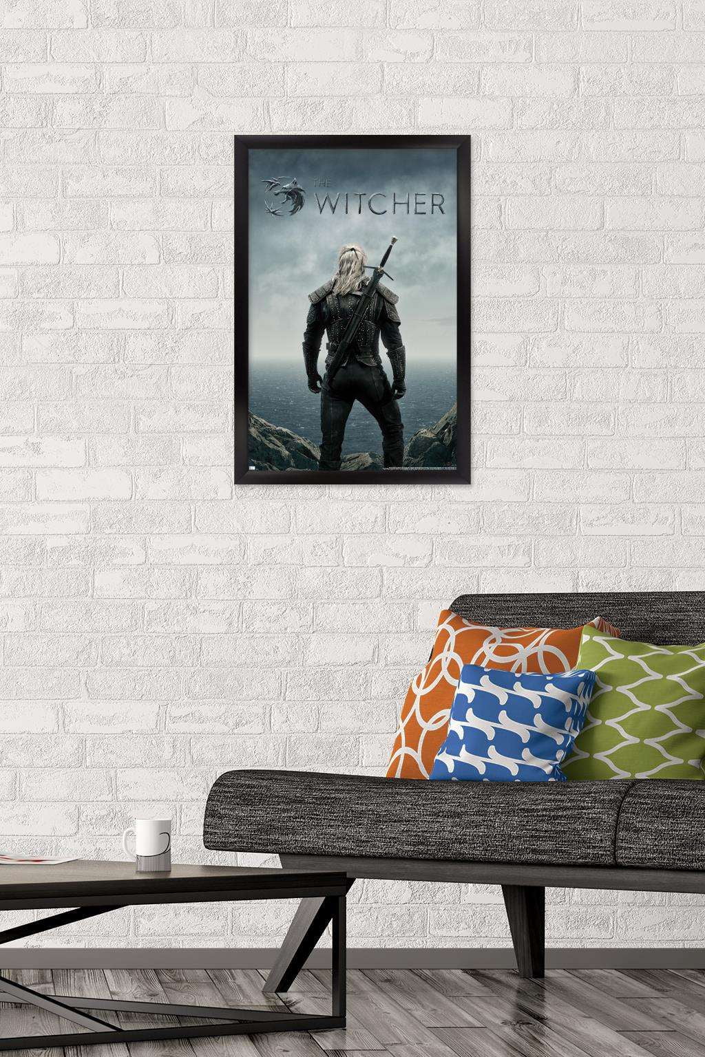 Netflix The Witcher - Teaser Wall Poster, 14.725" x 22.375", Framed