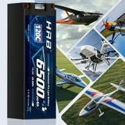 HRB 2pcs 15.2V 4S 6500mAh High Voltage LiPo Battery EC5 for RC Car Truck Buggy