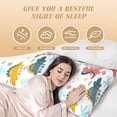 thumbnail image 4 of Picia Dinosaur Body Pillow Cover - Super Soft Microfiber 20x54 Body Pillow Case - Envelope Closure, Wrinkle, Stain Resistant Body Pillow Cover,Elegant Bedding, 4 of 8