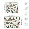 thumbnail image 4 of Yayeee Dish Drying Mat for Kitchen Counter 18"x24" Microfiber Absorbent Pad, Brown Christmas House, 4 of 7