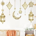 thumbnail image 6 of Jiibva Ramadan Wall Decor Stickers, Islamic Muslim Wall Stickers Eid Mubarak Ramadan Decor Lantern Moon Star Window Decal Ramadan Decorations for Decorations Wallpaper, 6 of 7