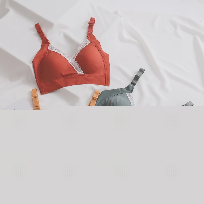 thumbnail image 5 of Wirefree Nursing Maternity Bra Clothing Cotton Breastfeeding Bra for Pregnant Women Pregnancy Breast Sleep Underwear, 5 of 9