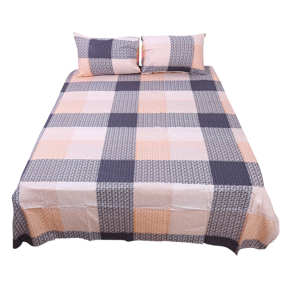 Checkered 100 Cotton 400 Thread Count Bed Sheet Sets,Deep Pocket