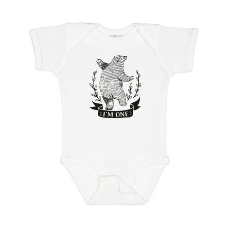 

Inktastic First Birthday 1 Year Old Boys Bear Gift Baby Boy or Baby Girl Bodysuit