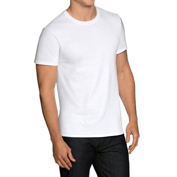 Fruit of the Loom Fruit of the Loom Men's White Crew Neck TShirts, 6
