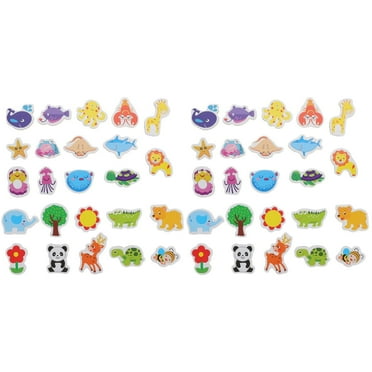 LHXC  48 Pcs Toy Magnets Animal for Toddlers 1-3 Fridge Stickers Meetgladness Magnetic Toys Sea Wood Baby