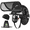 Black, variant on GREEN DEVIL Chainsaw Safety Protective Helmet Forestry Helmet with Build-in Visor Mesh Face Shield Ear Muffs 4 in 1 Ideal for Arborist Tree Work DIY Outdoor Logging Hard hat