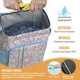 thumbnail image 3 of Psychedelic Trippy Style Cooler Backpack - 20L Leakproof Insulated Backpack with Abstract Geometric Pattern for Beach & Outdoor, 3 of 6