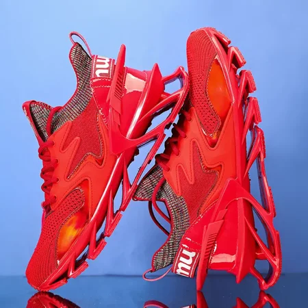 

Men‘s Blade Type Shoes Breathable Shock Absorption Athletic Shoes For Walking Tennis Running