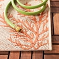 thumbnail image 5 of Safavieh Courtyard Fionntan Botanical Indoor/Outdoor Area Rug, Beige/Terracotta, 5'3" x 7'7", 5 of 10