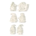 thumbnail image 1 of 60PCS Ornaments for Tree Unfinished Blank Wood Gnome Cutout Slices with Line Draft for Kids DIY Painting, 1 of 5