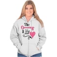 thumbnail image 5 of The Key To My Heart Valentines Day Zip Hoodie Sweatshirt Women Brisco Brands L, 5 of 6