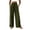 Army Green, variant on Ynynloco Womens Pants Elastic High Waist Lightweight Palazzo Pants for Women Casual Drawstring Lounge Wide Leg Pants Woman with Pockets