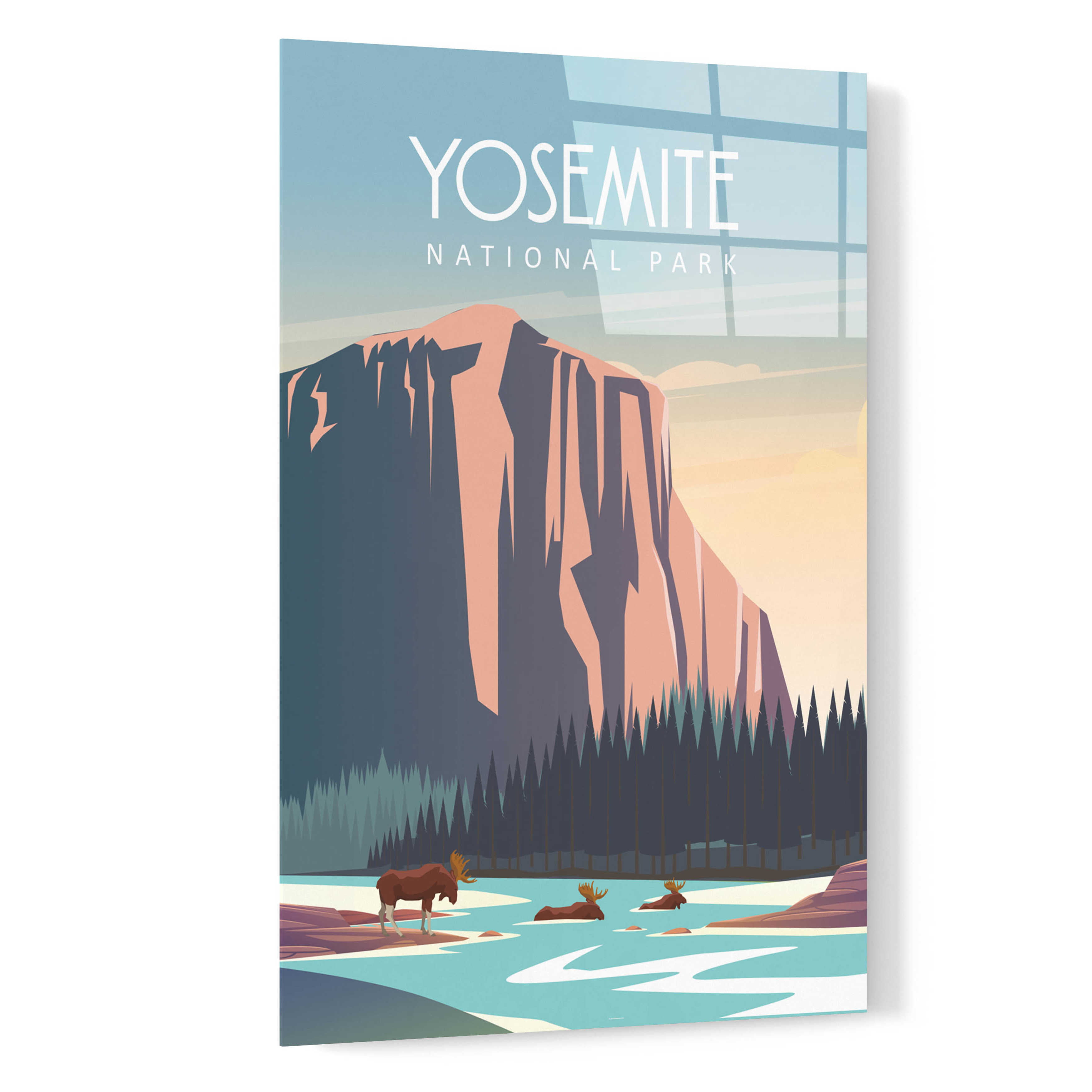 Acrylic Glass Wall Art 'Yosemite National Park' by Arctic Frame Studio