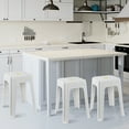 thumbnail image 5 of Kekow 6-Pack 18.7 inch Height Home Plastic Stool, Square Portable Stackable Plastic Seat Stool, White, 5 of 7