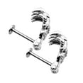 thumbnail image 6 of EHJRE 2Pcs Labret Studs Stainless Steel Piercing Jewelry Lip Eyebrow Nose, 6 of 9