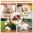 thumbnail image 3 of Plush Mixed-Color Dog Toy with Pull Rope - Ideal for All Breeds, No Batteries Required, 3 of 5