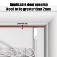 thumbnail image 4 of FeiFu No-Punch Over-The-Door Hook Rack,7 Hooks Space-Saving Organizer for Bathroom, Entryway, Bedroom Hanging Coats, Towels White, 4 of 5