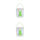 thumbnail image 2 of Injueey Bolso de conejito Conveniencia Aspecto lindo Cubos de vacaciones Decorativos Patrones surtidos Bolsos con asa de cubo de conejo Cola cola verde 2piezas, 2 of 6