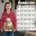 thumbnail image 2 of Xoenoiee Santa Claus Gift Star Print Half Zip Pullover for Girls Teens Christmas Long Sleeve Sweatshirts Quarter Zipper Fall Winter Outfits Clothes 2025，Size 5-6 Years, 2 of 7