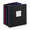 Belfast Black-0.75" + Window, variant on 3 Ring Binder With Plastic Sleeves Includes 10 Sheets Sheet Size: 8.5" X 11" - Presentation Rings Window And Hubbed Thick: 1.25"