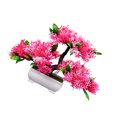 thumbnail image 3 of Worallymy Planta artificial en maceta para oficina en casa árbol de plástico con maceta mesa adorno de planta falsa color rosa Worallymy JD735806665, 3 of 7
