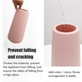 thumbnail image 4 of Plastic Flower Vase Modern Decorative Flower Vase for Home Living Room Table Decor Pink, 4 of 9