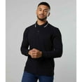 thumbnail image 2 of Awdis Mens Tipped Long-Sleeved Polo Shirt, 2 of 3