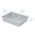 thumbnail image 2 of ECR4Kids Letter Size Plastic Tray Orgainzer with Lids, Small, Storage Bins, Light Grey, 10-Piece, 2 of 9