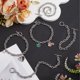 thumbnail image 4 of 10 pulseras de acero inoxidable con cierre de palanca, ajustables, de metal plateado, con eslabones tipo cable y cierres de palanca., 4 of 5