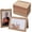 Kraft, variant on 50 Count Photo Frame Cards with Envelopes 4x6 Paper Picture Frame Notecards Photo Card Holder and Envelopes Set for Christmas Wedding Birthday Classroom DIY - Black