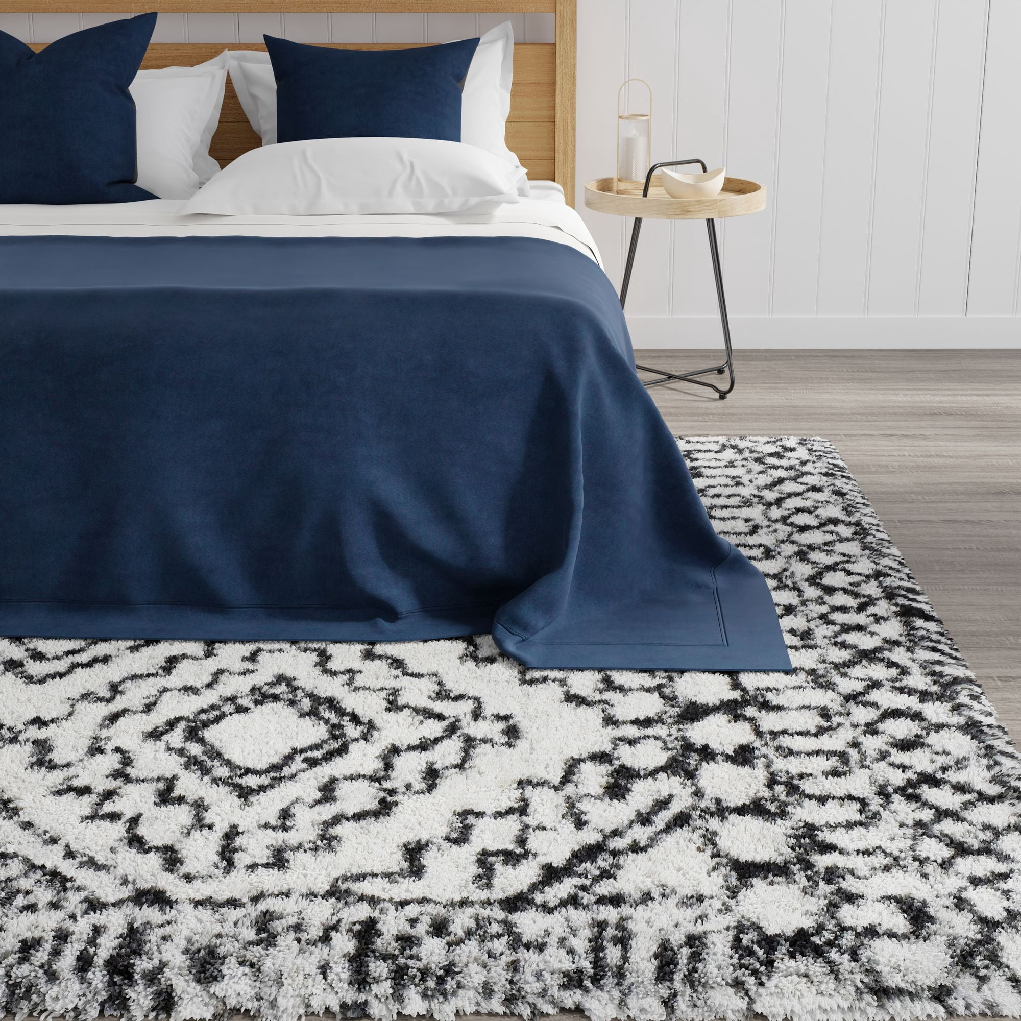 Mason Brooks Indigo Shag CG30A Transitional Geometric 2'6" X 4' Area Rug