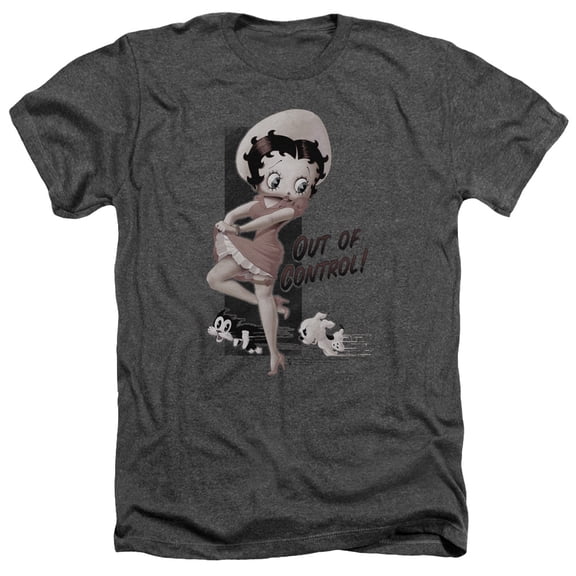 Betty Boop - Out Of Control - Heather Short Sleeve Shirt - Large