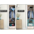 thumbnail image 5 of Sorbus Medium Clothes Storage Bags - Foldable Blanket Storage Bins for Organizing Bedroom, Closet, Clothing, Comforter, Organization with Clear Window, Lids and Carry Handles - Set of 8, Aqua, 5 of 8