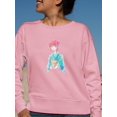 thumbnail image 2 of Manga Girl W Cute Kimono Sweatshirt Women -Image by Shutterstock, Female Medium, 2 of 4
