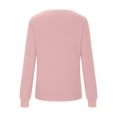 thumbnail image 6 of Sweater for Women V Neck Long Sleeve Solid Color Pullover Sweater Knit Tops, 6 of 6