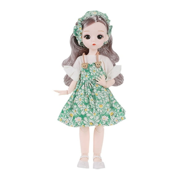 Muñeca 11.8in Fashion Muñeca Lovely Postable Toy Children Regalo de Cumpeados para para Niñas de 3 Años en Adelante