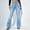 Blue 1, variant on JJHGVB Jeans for Women Baggy Jeans Retro Ripped Jeans Woman Fashion Fit Jeans Petite Pants Women'S Pants White 3XL