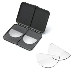 OuShiun LED Magnifier Eyewear Eyeglasses 160% Magnification to See More and  Better Magnifying Glasses 2pcs (Black 2pcs, 1.6X)