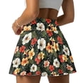thumbnail image 2 of Jeiento Tropical Floral Tennis Skort for Women High Waisted Golf Pickleball Skirt with Shorts Pocket Activewear Size M, 2 of 7