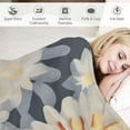 thumbnail image 3 of HENGT  Chrysanthemum Throw Blanket Soft Lightweight Plush Blanket Throw Warm Cozy Blankets for Sofa Couch Bed Living Room, 3 of 6