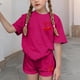 thumbnail image 2 of Vestido de Verano con Mangas Ocio de Verano de Niños Cuello Redondo Mangas Cortas Y Pantalones Cortos Conjunto de Dos Piezas Conjunto de Verano Lindo, 2 of 6