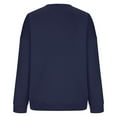 thumbnail image 5 of kamemir Lightweight Sweatshirts for Women Sweatshirts for Women Crewneck Long Sleeve Shirts Tunic Tops for Leggings Fall Fashion(Blue,XXL), 5 of 5